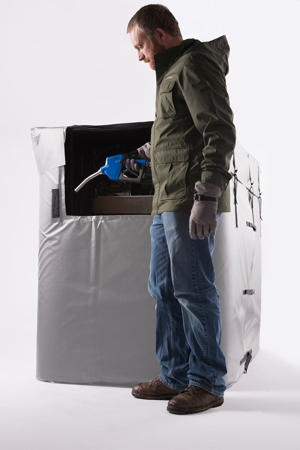 Power Blanket TH330DG Gray Alloy 330 Gallon DEF Tote Heating System