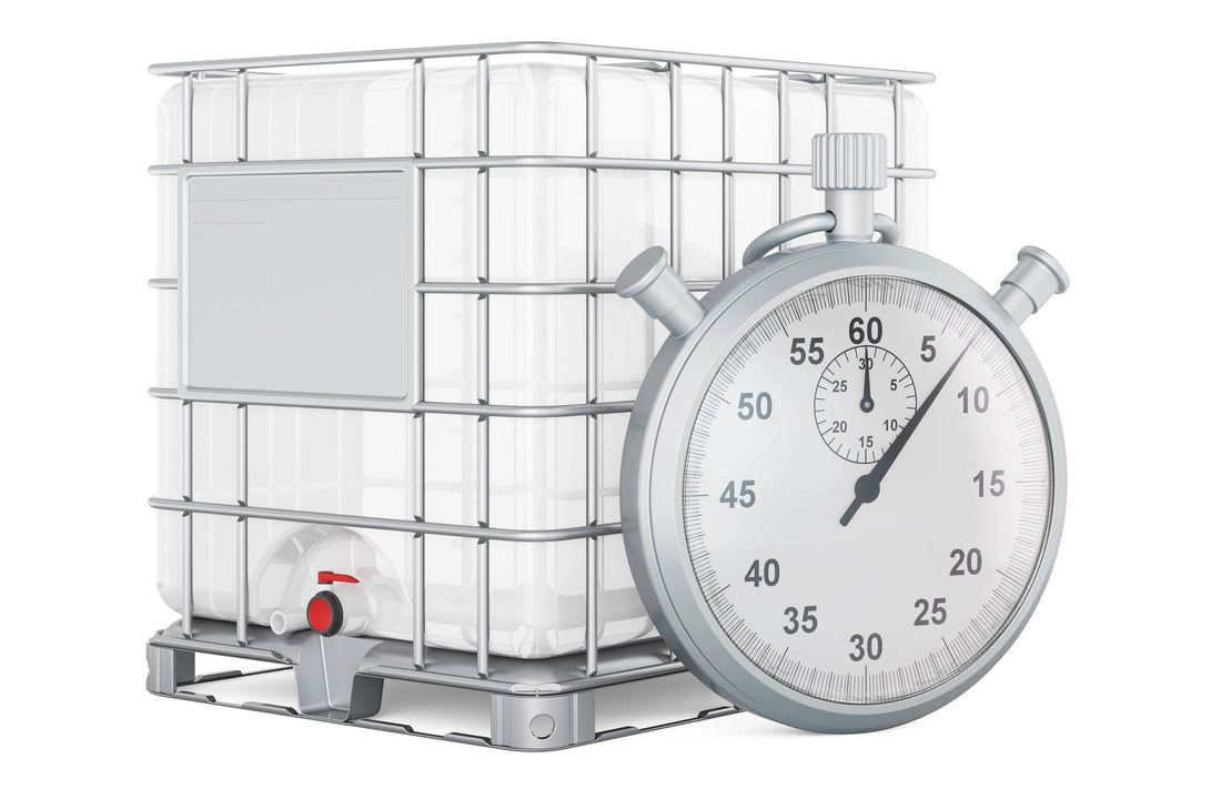 IBC Tote with Temperature Gauge