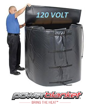Powerblanket® TH250 IBC Tote Heater w/Top Lid Cover - 250 Gallon 120V